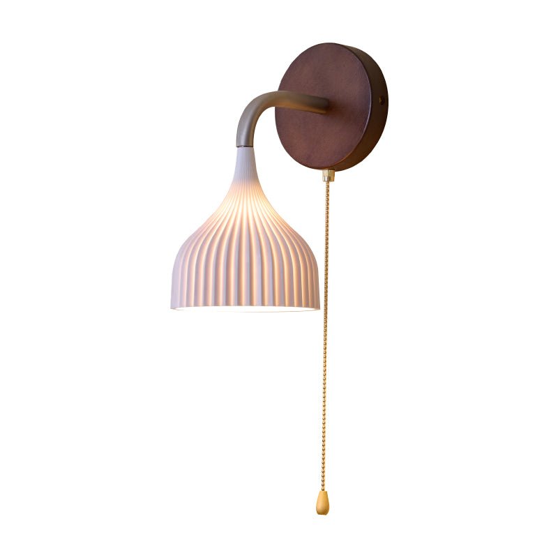Cimararae Elegance Classic Holz-Wandleuchte