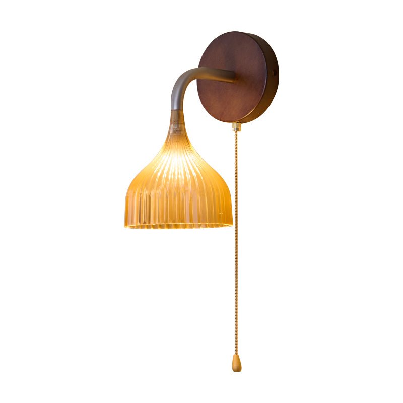 Cimararae Elegance Classic Holz-Wandleuchte