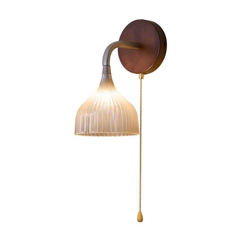Cimararae Elegance Classic Holz-Wandleuchte
