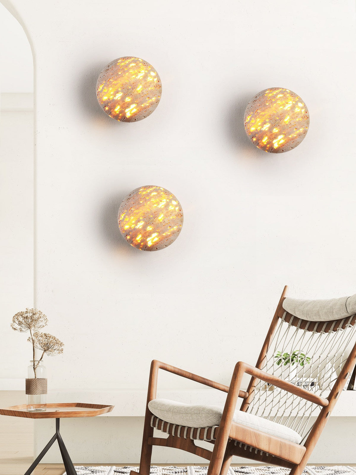 Petaina Luma Stone Wandleuchte