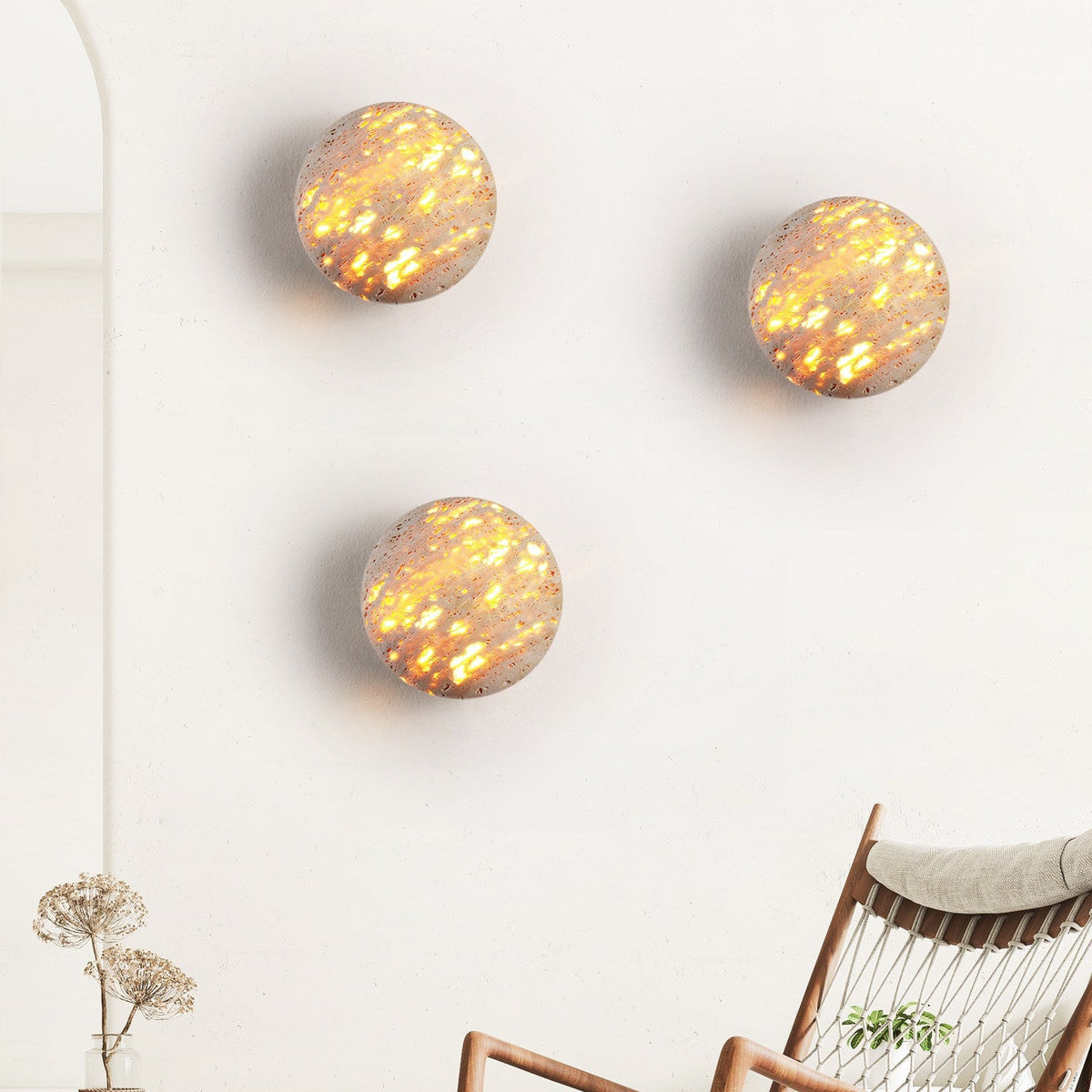Petaina Luma Stone Wandleuchte