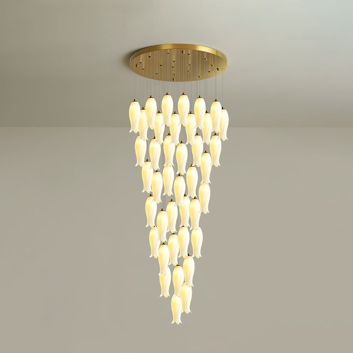 Sylirion Alabaster Messing Kronleuchter