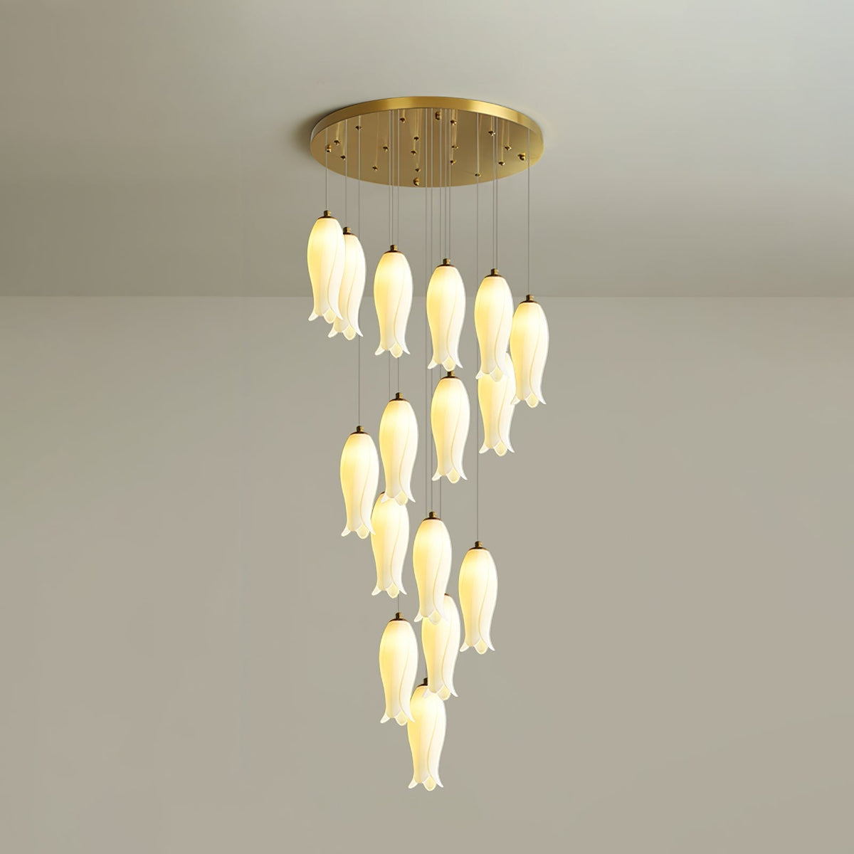 Sylirion Alabaster Messing Kronleuchter
