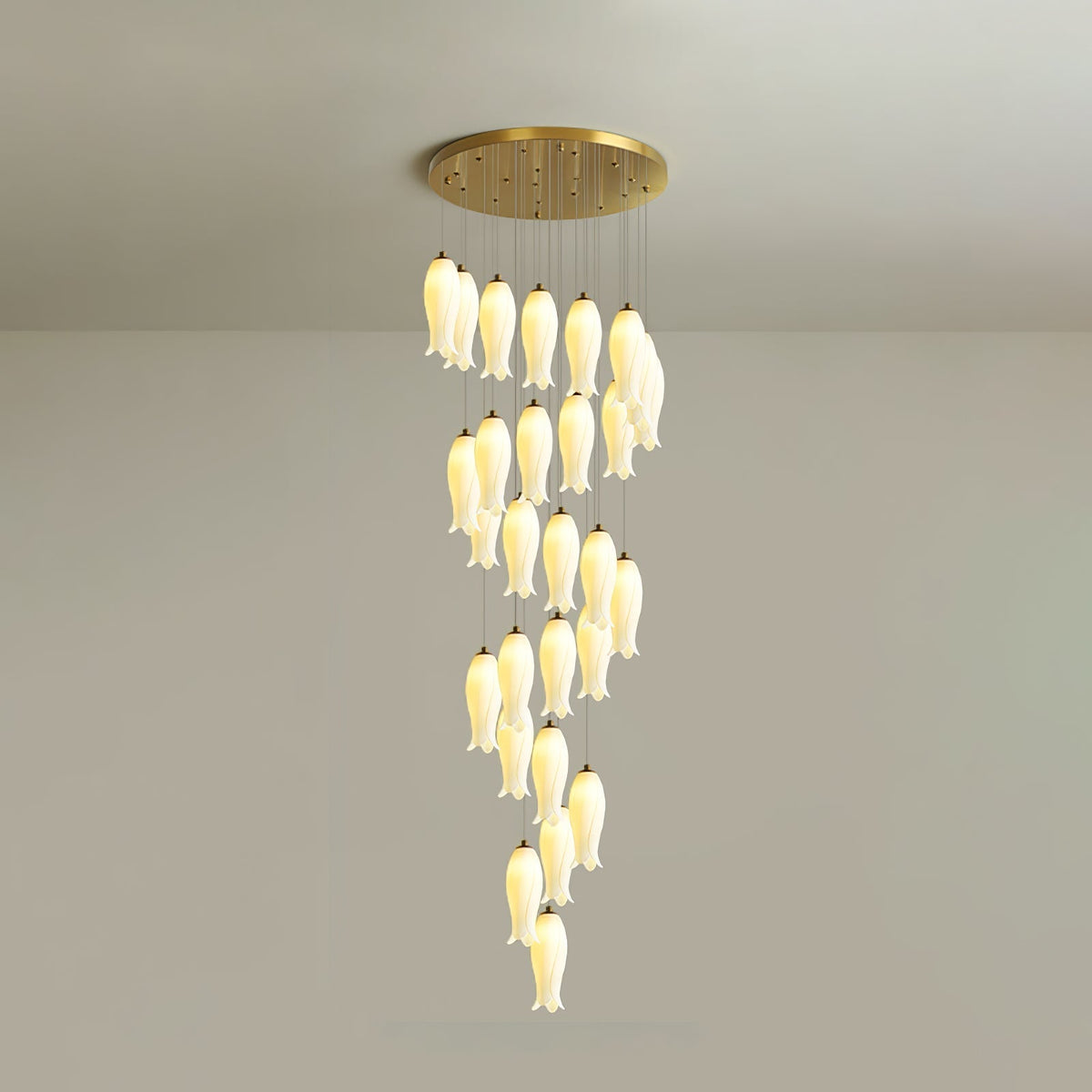 Sylirion Alabaster Messing Kronleuchter