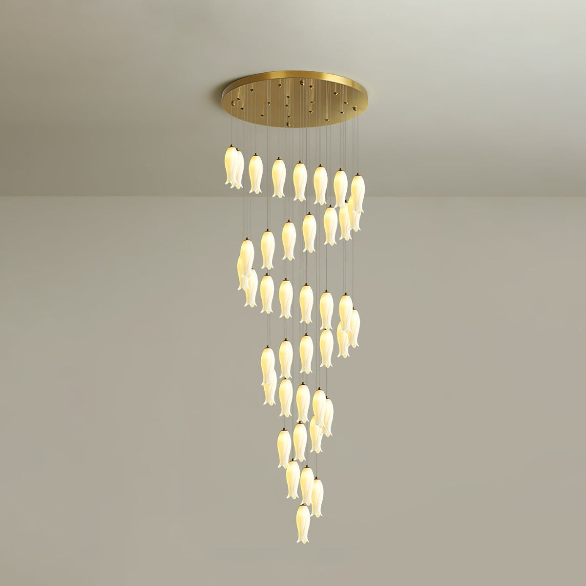 Sylirion Alabaster Messing Kronleuchter