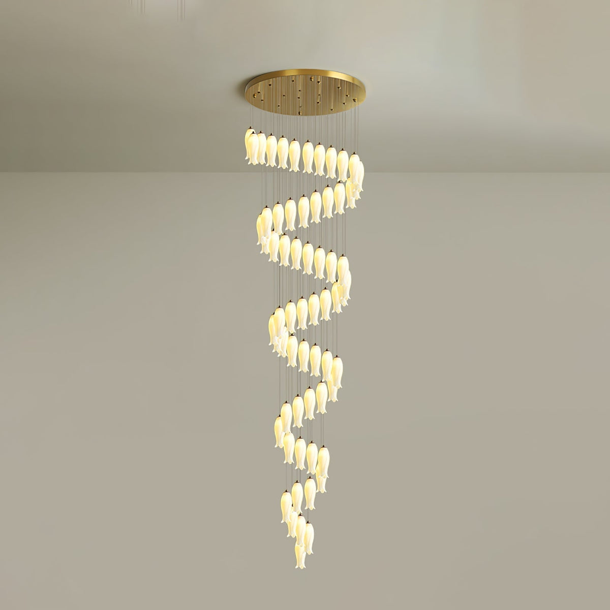 Sylirion Alabaster Messing Kronleuchter