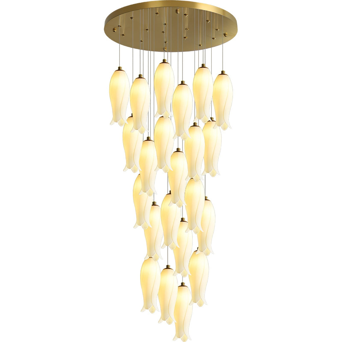 Sylirion Alabaster Messing Kronleuchter