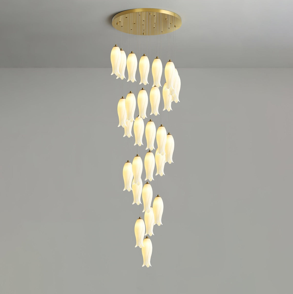 Sylirion Alabaster Messing Kronleuchter