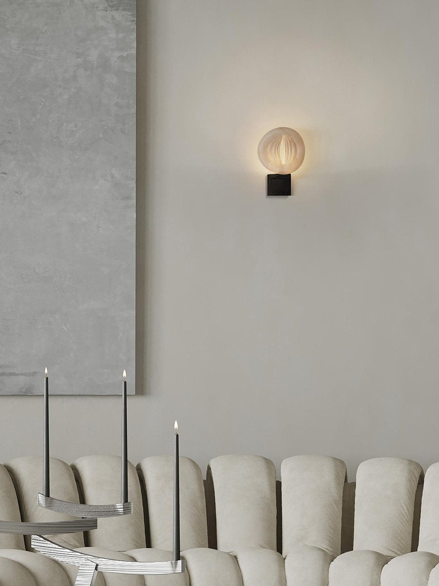 Eirion Rift Alabaster-Wandleuchte
