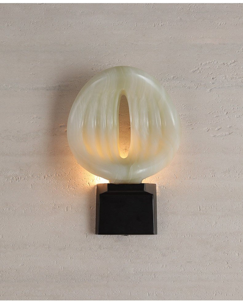 Eirion Rift Alabaster-Wandleuchte