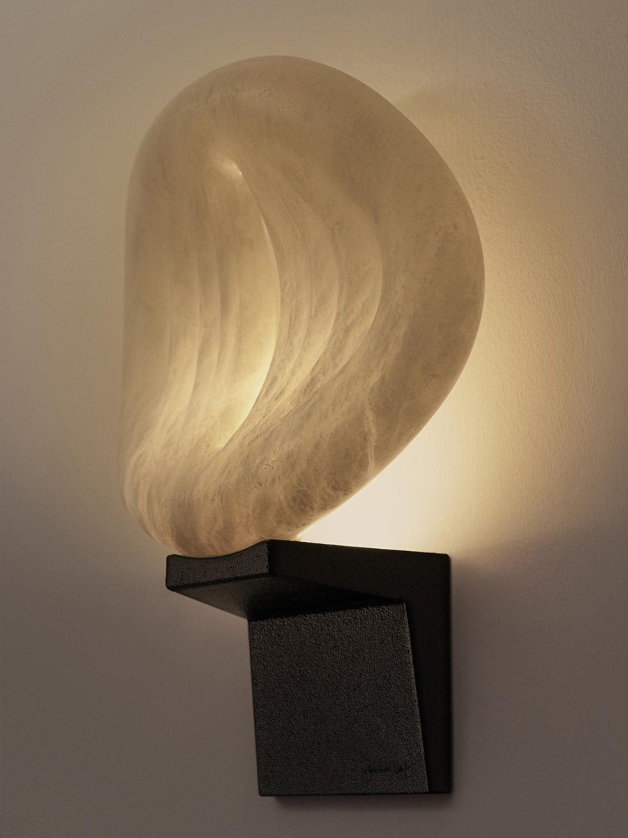 Eirion Rift Alabaster-Wandleuchte