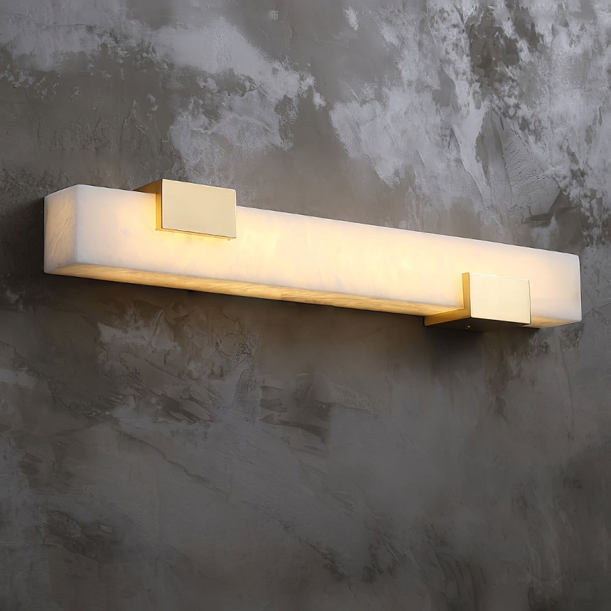Eos lineare Wandleuchte aus Alabaster