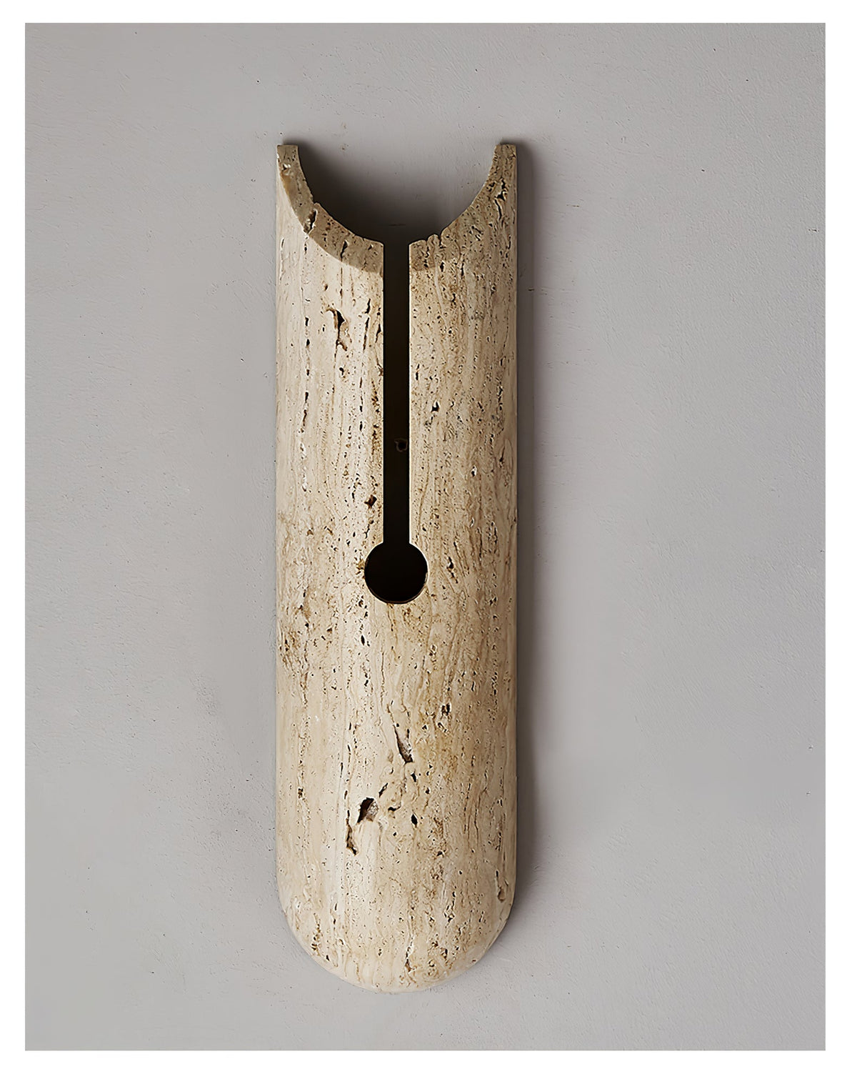 Norerette Rustic Gelber Travertin-Wandleuchte