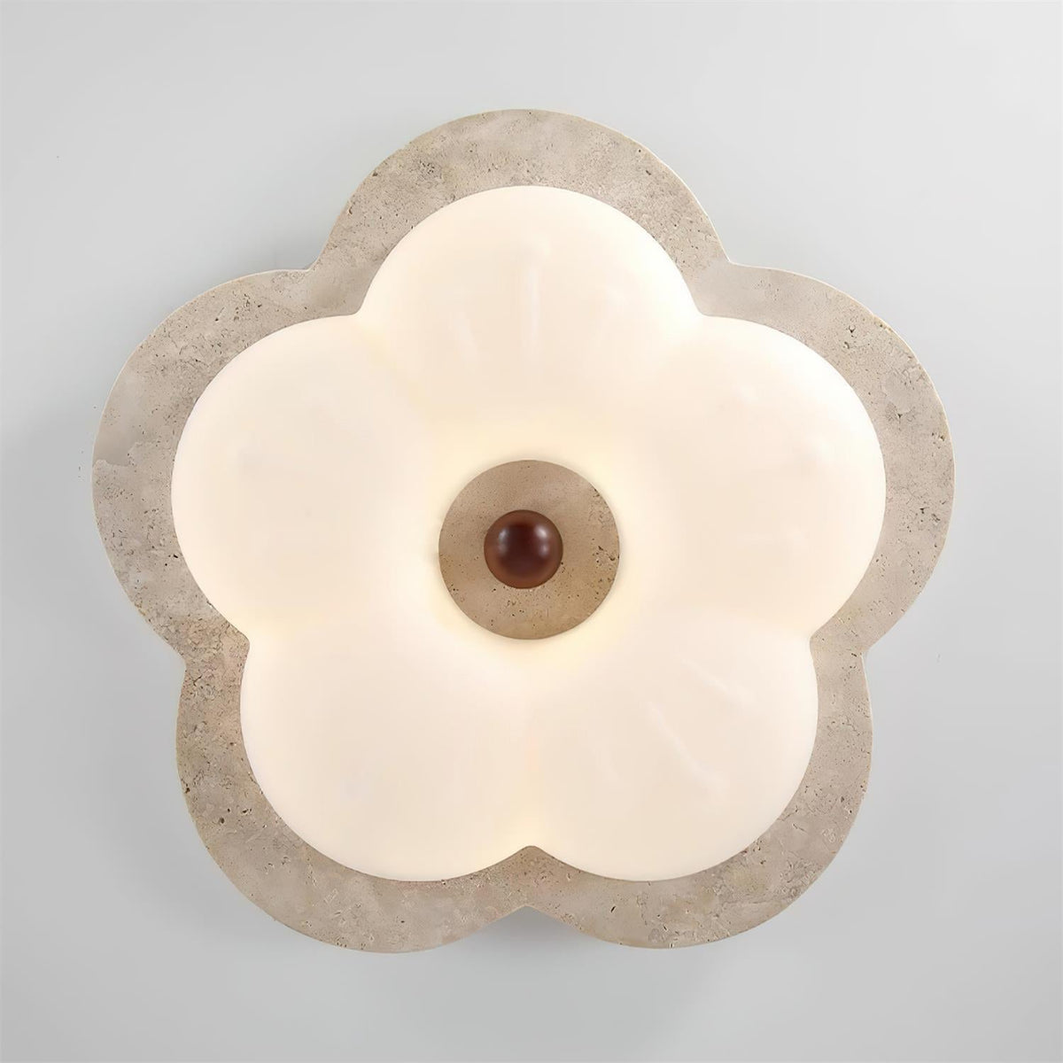 Riita Flower Deckenleuchte Travertin