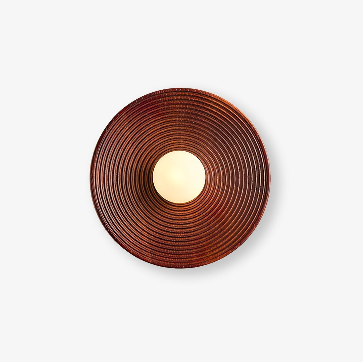 Aldenise zeitgenössische Wandleuchte aus Holz im Kontur-Design