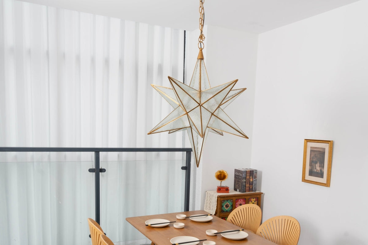 Sotr Kronleuchter Elegant Glas Stern