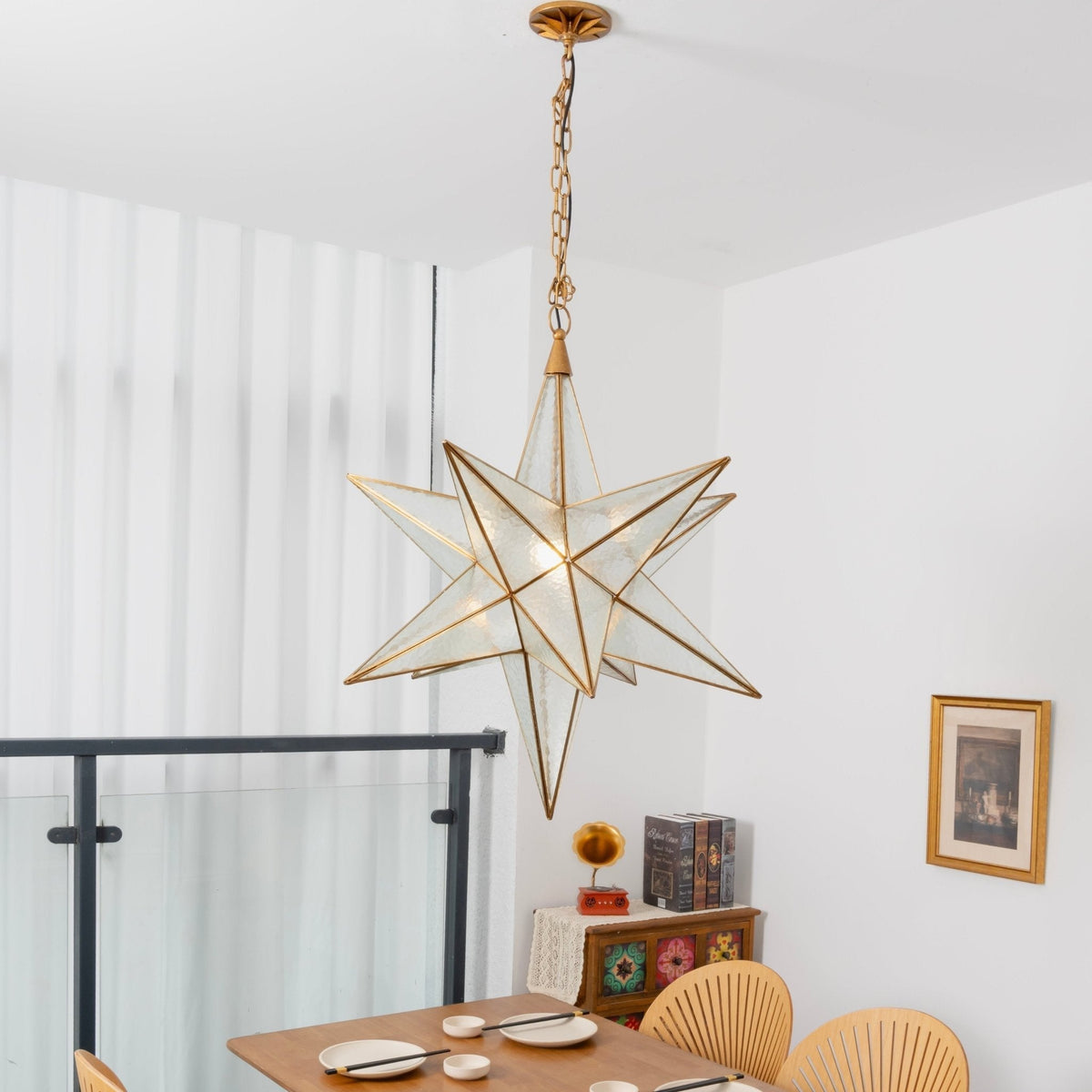 Sotr Kronleuchter Elegant Glas Stern
