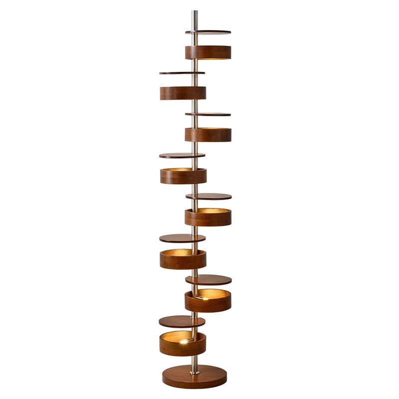 Lynix Stehleuchte aus Holz