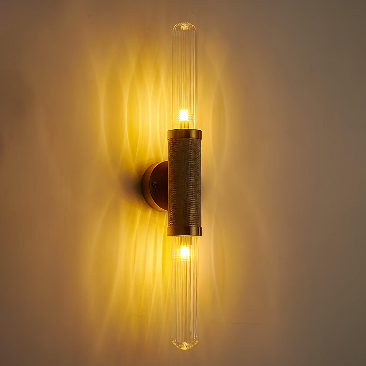 Alorira Skandinavische Kunst-Säule-Glas-Wandleuchte