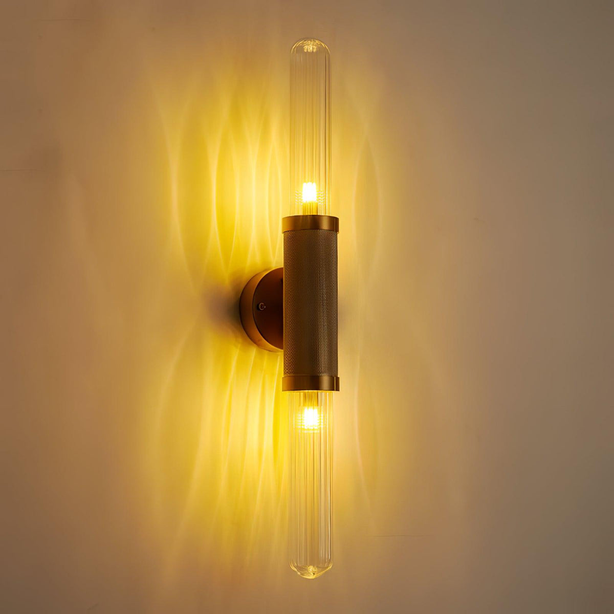Alorira Skandinavische Kunst-Säule-Glas-Wandleuchte