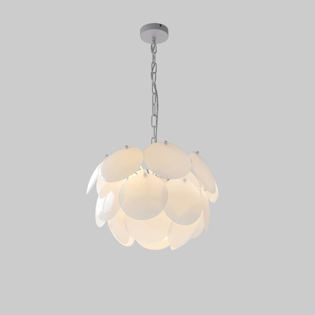 Sophia Kronleuchter aus Glas im minimalistischen Stil