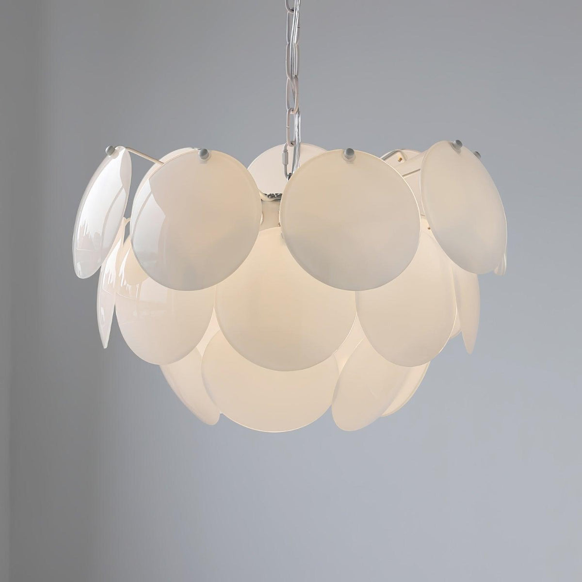 Sophia Kronleuchter aus Glas im minimalistischen Stil