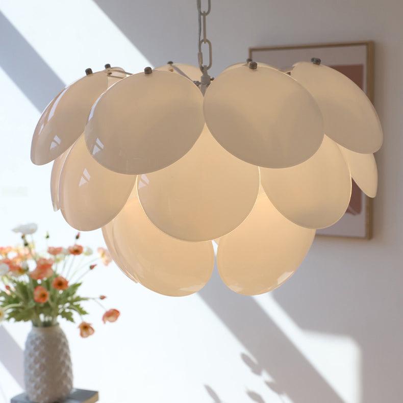 Sophia Kronleuchter aus Glas im minimalistischen Stil