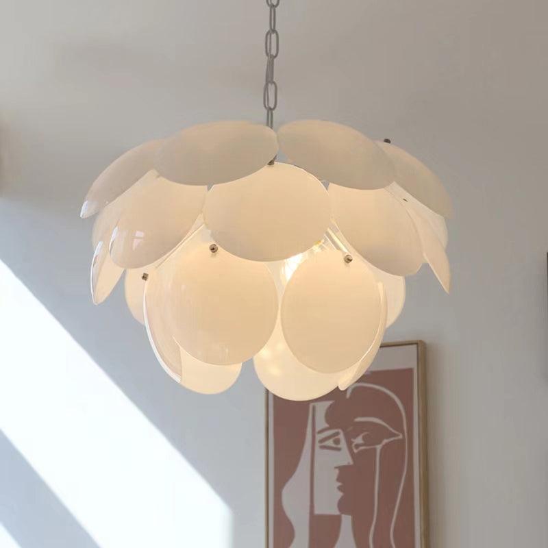 Sophia Kronleuchter aus Glas im minimalistischen Stil