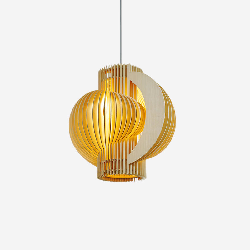Rinaena Pendelleuchte aus Holz