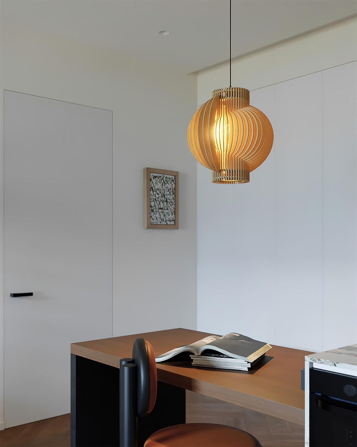 Rinaena Pendelleuchte aus Holz