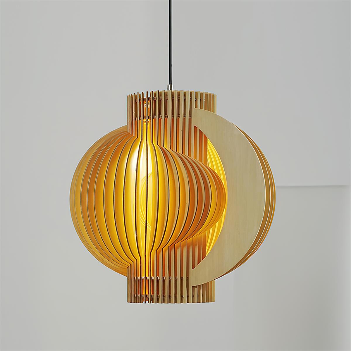Rinaena Pendelleuchte aus Holz