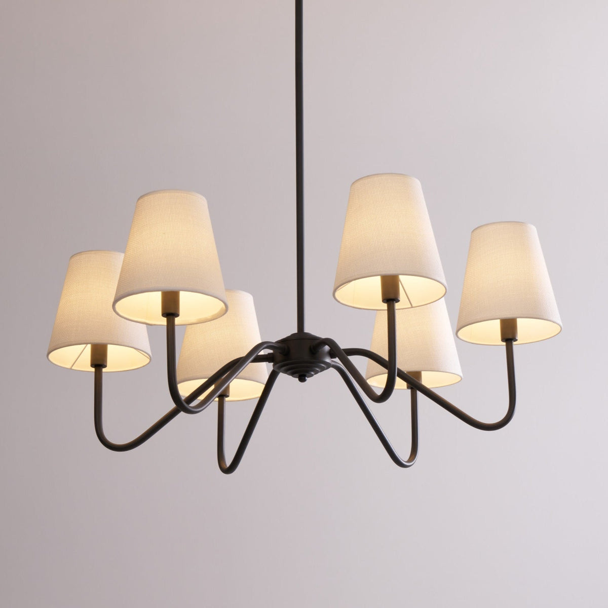 Aurvarira Kronleuchter Lumos Classic Schwarz Stoff
