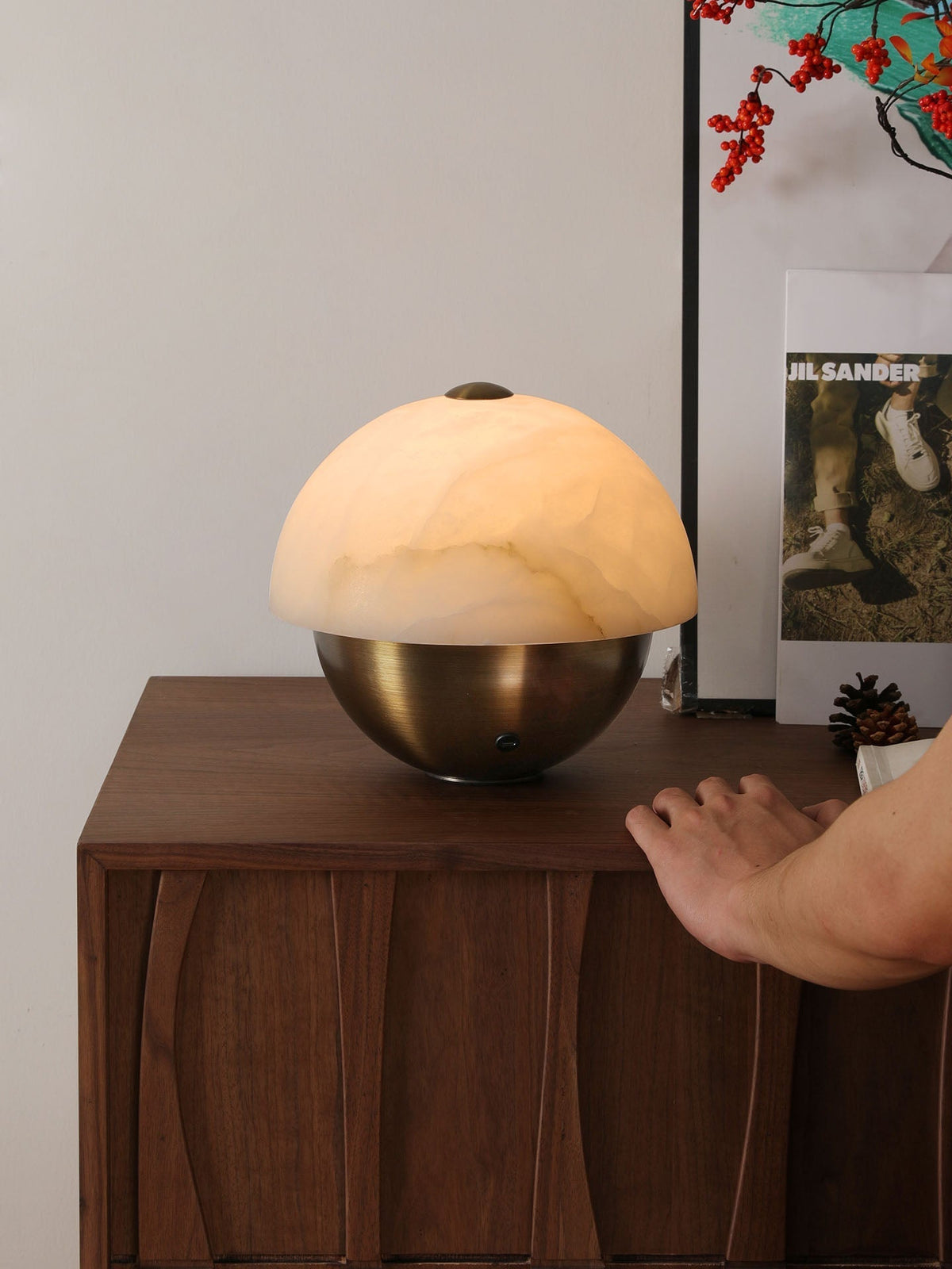 Crol Alabaster Mini Tischleuchte