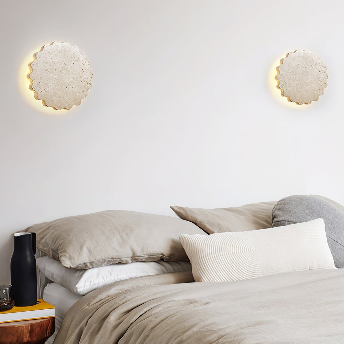 Viraanette Luna Scallop-Wandleuchte
