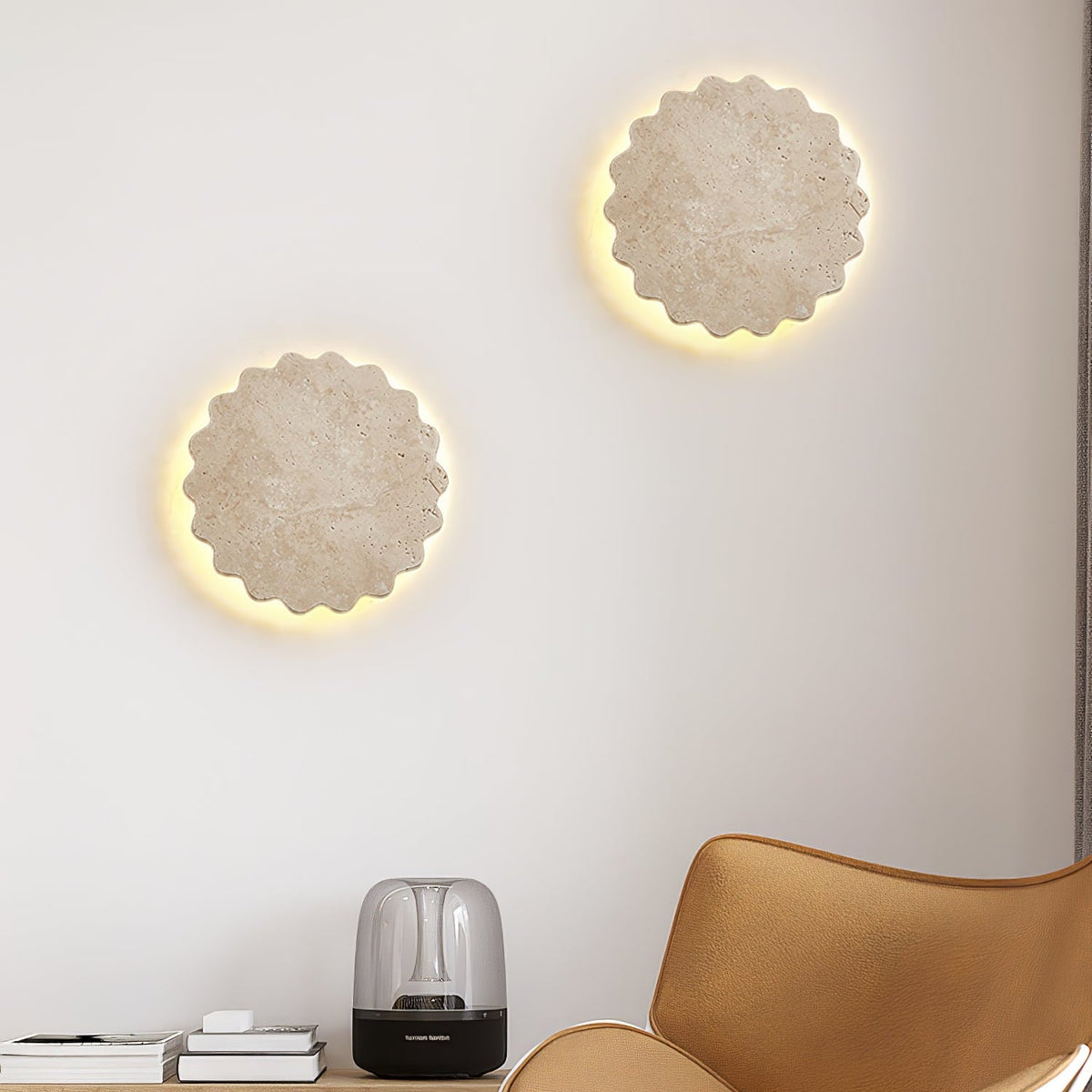Viraanette Luna Scallop-Wandleuchte