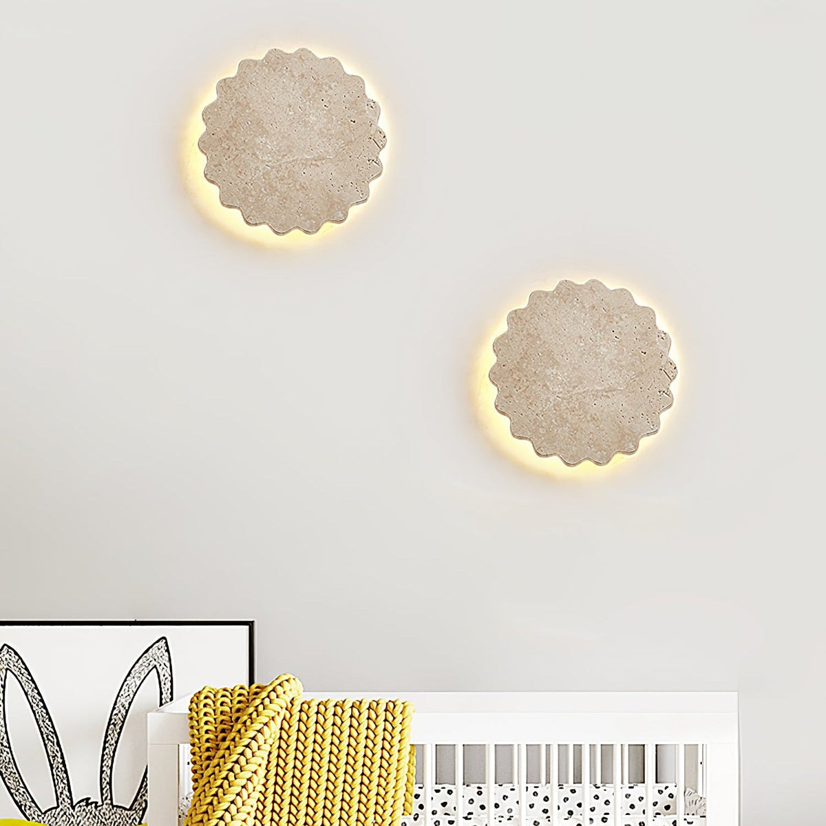 Viraanette Luna Scallop-Wandleuchte