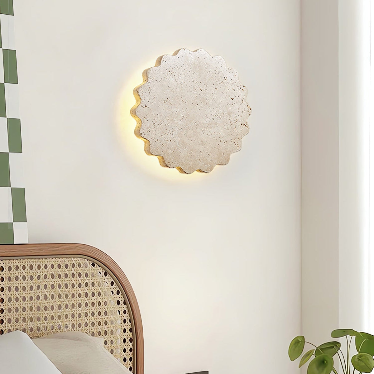 Viraanette Luna Scallop-Wandleuchte