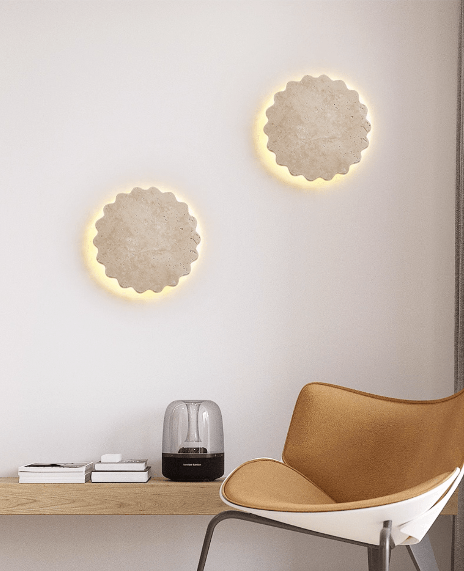 Viraanette Luna Scallop-Wandleuchte