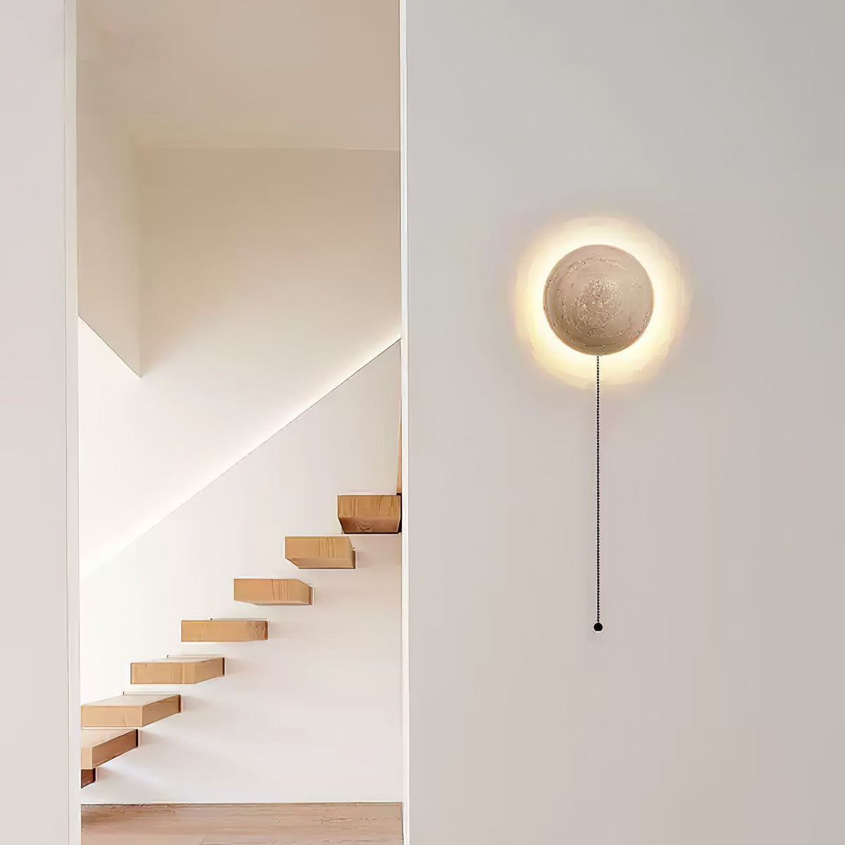 Vexael Minimalistische Wandleuchte aus gelbem Travertin