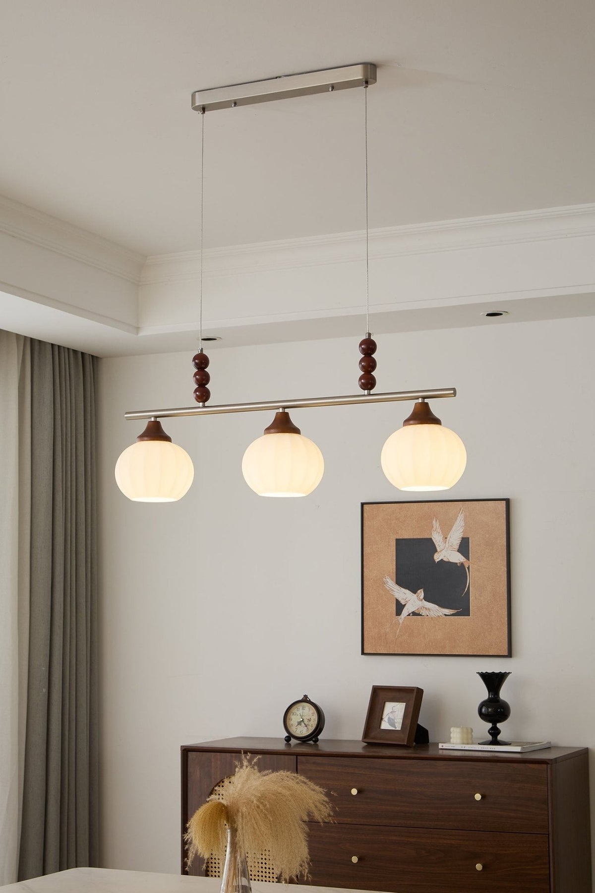Nyla Retro-Glas-Pendelleuchte