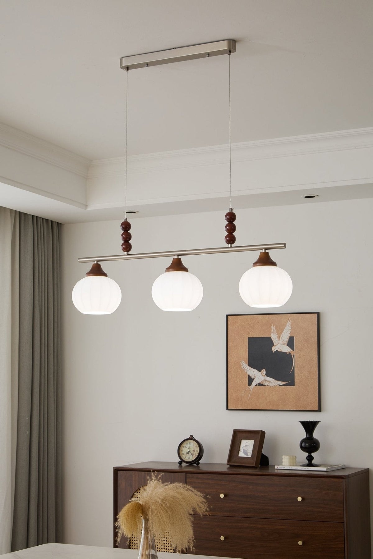 Nyla Retro-Glas-Pendelleuchte