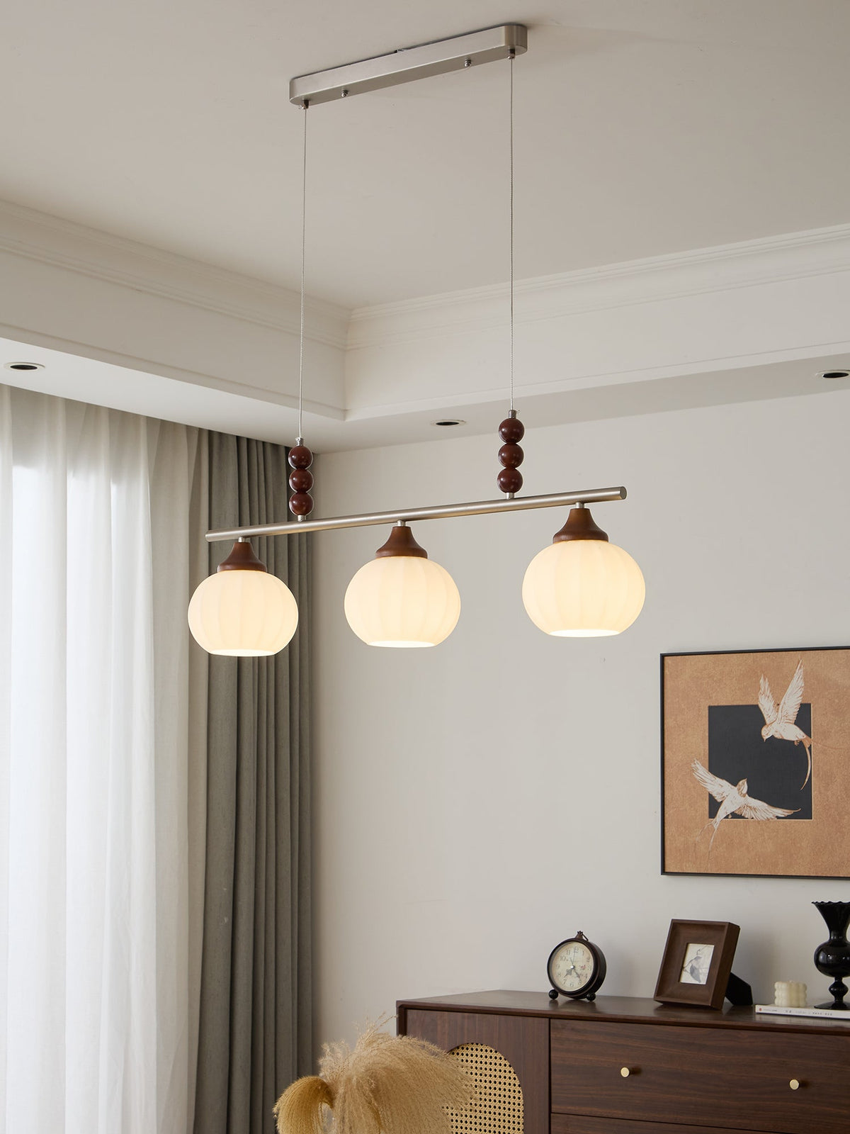 Nyla Retro-Glas-Pendelleuchte