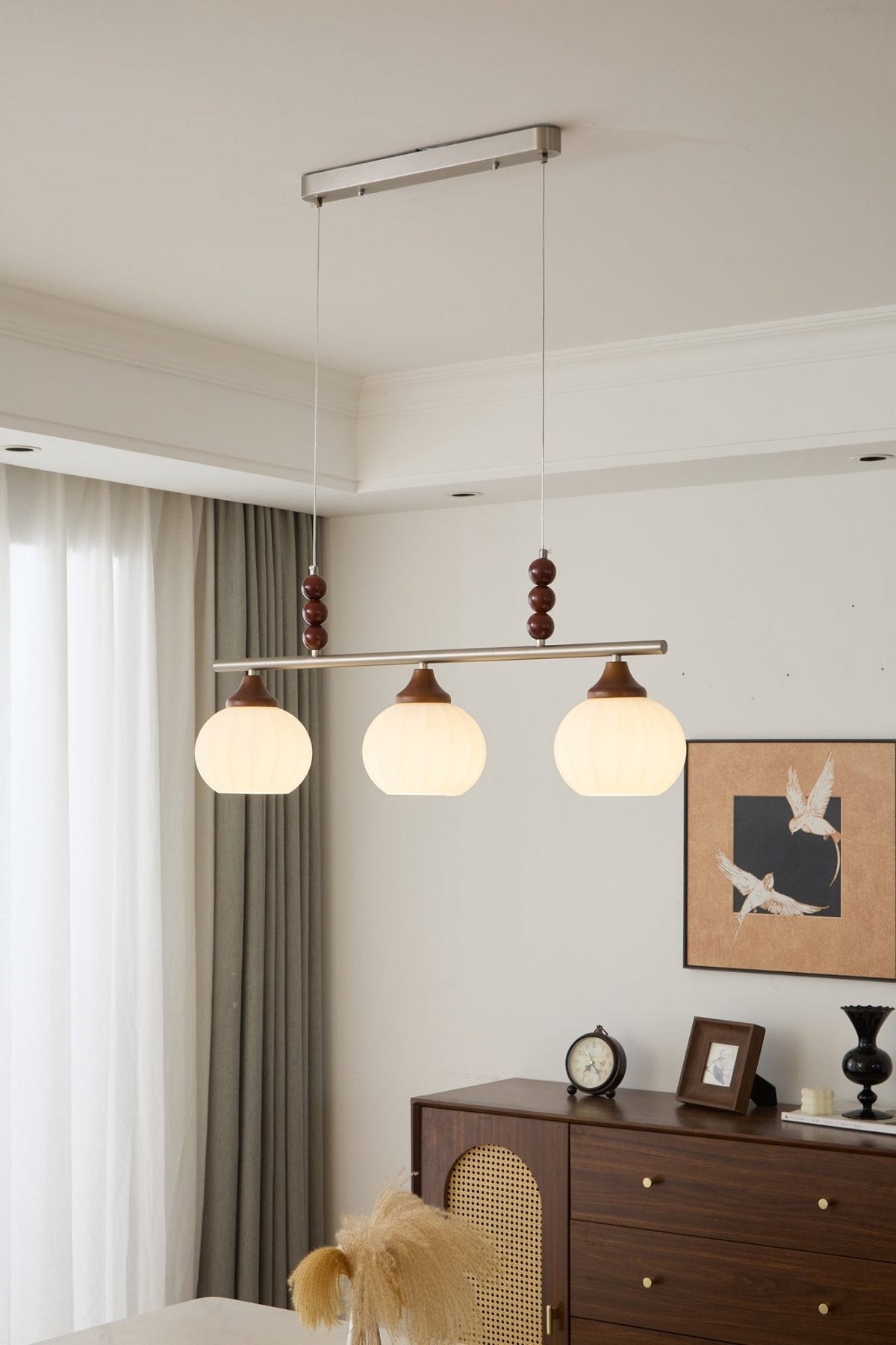 Nyla Retro-Glas-Pendelleuchte