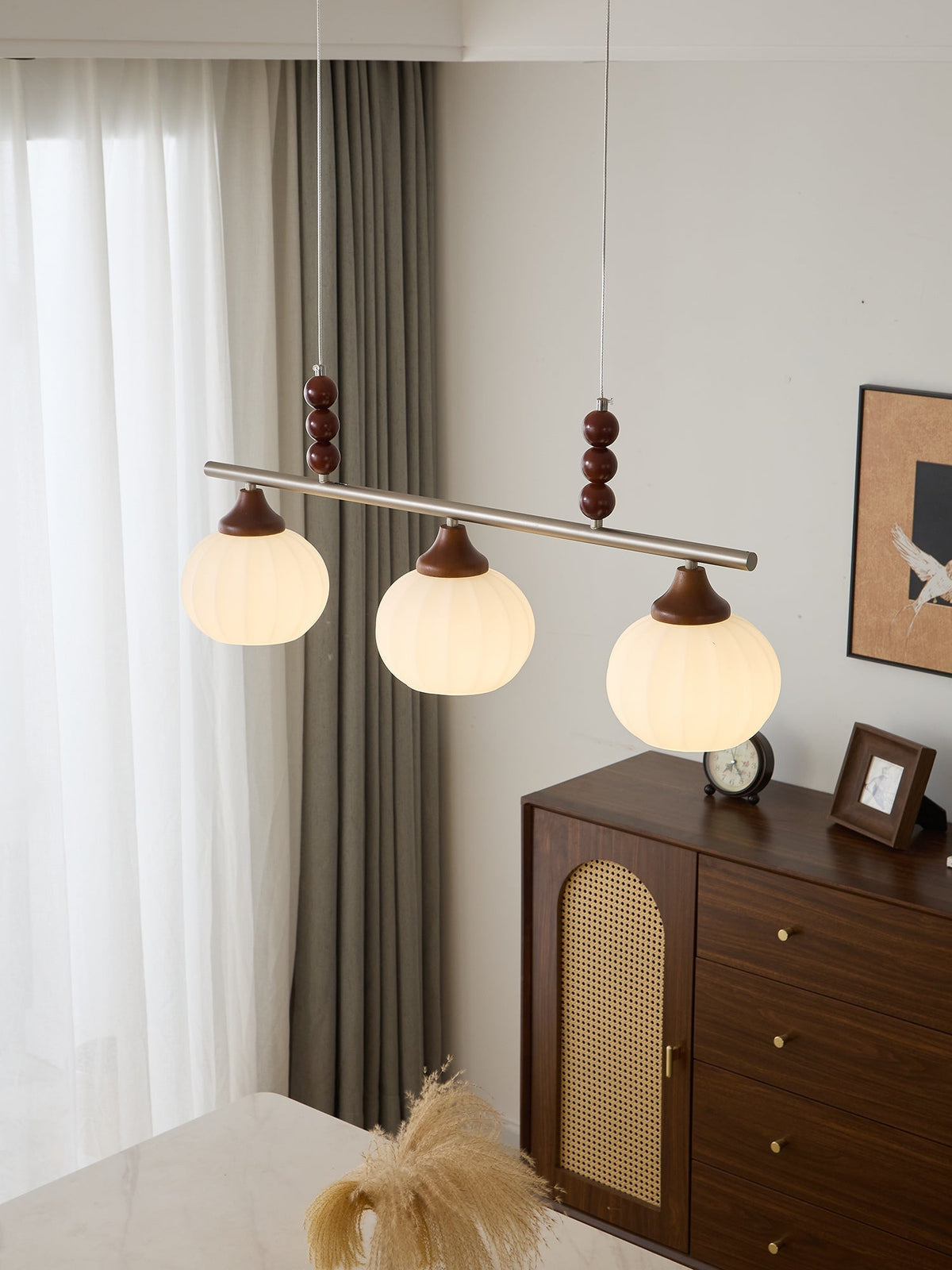 Nyla Retro-Glas-Pendelleuchte