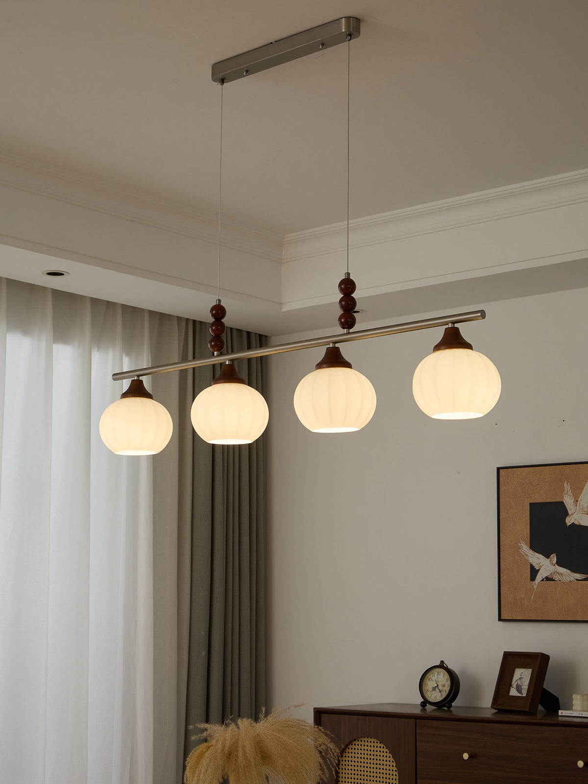 Nyla Retro-Glas-Pendelleuchte