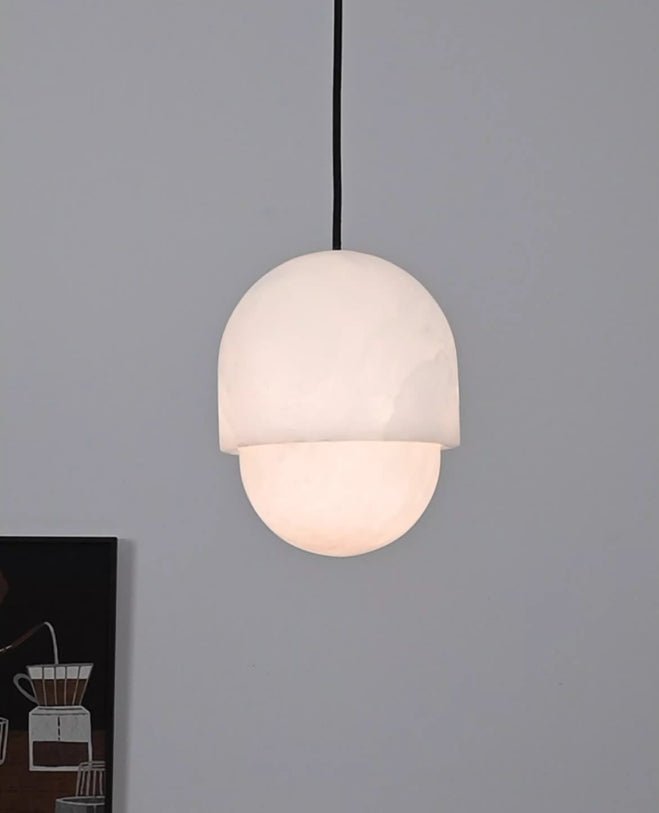 Valcien Lunar Dome Alabaster Pendelleuchte