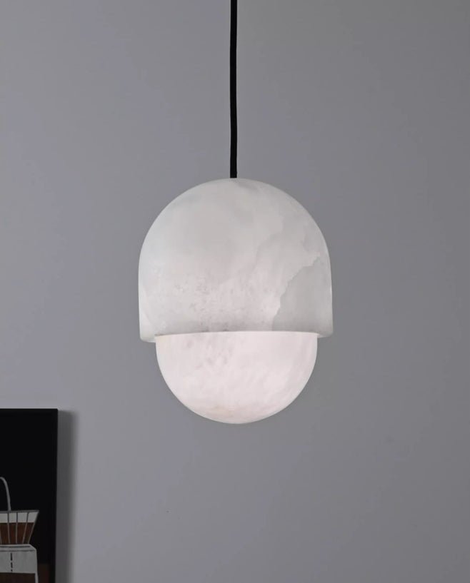 Valcien Lunar Dome Alabaster Pendelleuchte