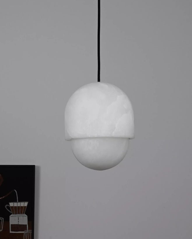 Valcien Lunar Dome Alabaster Pendelleuchte