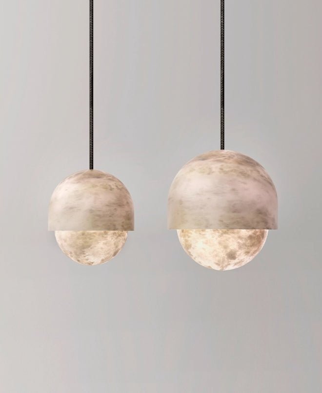 Valcien Lunar Dome Alabaster Pendelleuchte