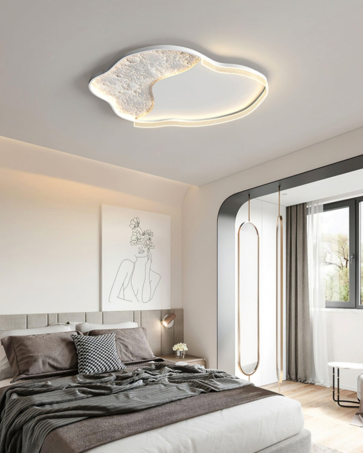 Syvine skandinavisch Art Lunar LED Deckenleuchte
